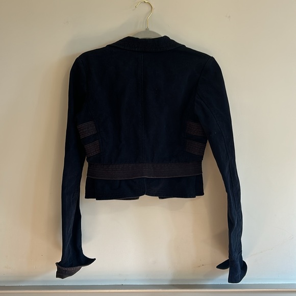 Vintage Ralph Lauren Band Jacket Military Small Navy blue - Picture 6 of 7